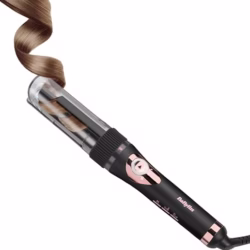BaByliss Curl Secret Lite - Automatic Hair Curler, Easy Fast Hair Styling, 5 Heat Settings up to 210° - Black & Rose Gold, C1031U