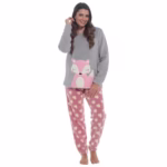 Daisy Dreamer Womens Snuggle Fleece Pyjama Set Ladies Loungewear Pyjamas Warm Soft Fleece Pj Lounge Sets
