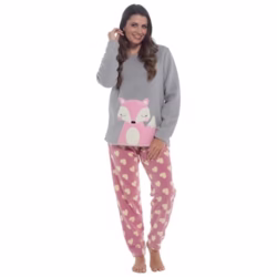 Daisy Dreamer Womens Snuggle Fleece Pyjama Set Ladies Loungewear Pyjamas Warm Soft Fleece Pj Lounge Sets