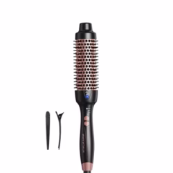 Wavytalk Thermal Brush, Heated Hot Brush for Hair Styling, 38mm IonicThermal Round Iron for Blowout Express, Heated Curling Iron Create Natural Curls, Dual Voltage and UK Plug, Rose Gold