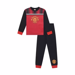 Manchester United F.C Boys Pyjamas, MUFC PJ Set Ages 3 to 15 Years Old, Official Football Merchandise