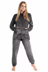 CityComfort Pyjamas Set for Women and Teens Fleece Hooded Long PJs Warm Loungewear Fluffy Nightwear Soft Cosy Sleepwear Gifts for Her