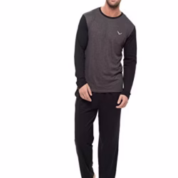 INSIGNIA Mens Pyjama Set Top & Pants Cotton Pjs