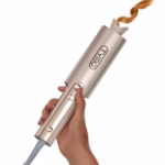 TYMO CurlPro Plus Hair Curler Automatic Rotating - Long Barrel Curling Wand for Long Hair, Ceramic Curling Iron for Women, Anti-Scald, Tangle-Free, 600M Ionic, Dual Voltage, Gold, 25 mm