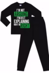 Boys I'm Not Arguing I'm Just Explaining Why I'm Right Long Cotton Pyjamas