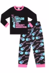 ThePyjamaFactory Girls It's a Taylor Thing, You Wouldn't Understand Black Blue Long Pyjamas