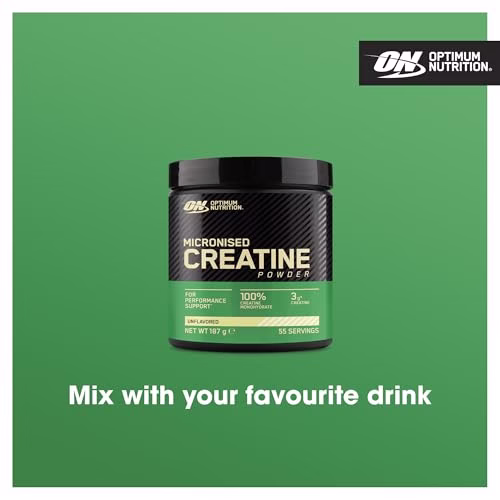 Optimum Nutrition Micronised Creatine Powder, 100% Pure Creatine Monohydrate Powder for Performance and Muscle Power, Unflavoured Shake, 186 Servings, 634 g - Image 5