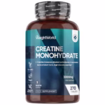 Creatine Monohydrate Tablets - 270 Unflavoured Creatine Tablets - Vegan & Keto-Friendly - 3 Months Supply - Non-GMO & Magnesium Stearete-Free - for Men & Women