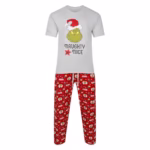 Mens The Grinch Christmas Pyjamas PJ Set Festive Night Wear Xmas M to XXL New