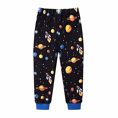 Boys Pyjamas Sets Solar System Space Pyjamas Cotton Long Sleeve Christmas Pjs 2 Piece Outfit Pajamas for Kids Clothes 2-11 Years - Image 3