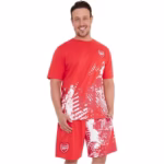 Get Trend Mens Pyjamas Set Short PJs Soft Breathable Nightwear Sleepwear Cosy Summer Lounge Set Football Gifts for Men