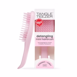 Tangle Teezer Mini Ultimate Detangler - For Wet & Dry Hair - Detangling Brush for All Hair Types - Perfect Brush For Kids & Travel - Millenial Pink
