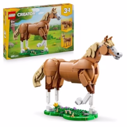 LEGO Creator 3in1 Beautiful Horse Toy - Animal Figure Transforms into a Bear or a Deer Model - Creative Gift for 9+ Year Old Girls & Boys - 31166