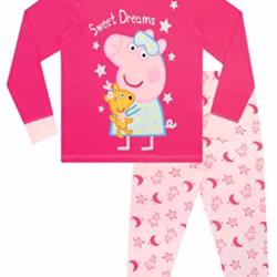 Peppa Pig Pyjamas | 100% Cotton Girls' Pyjama Sets | Long Sleeve Kids Pjs