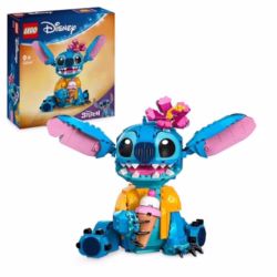 LEGO | Disney Stitch Toy - Play & Display Figure with an Ice-Cream Cone & Decorative Flower - Gift for 9+ Year Old Girls, Boys & Lilo & Stitch Movie fans - Christmas Treat - 43249
