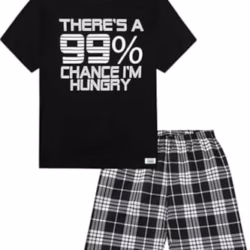 There's a 99% Chance I'm Hungry Cotton Woven Short Pyjamas