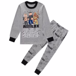 Boys Pyjama Sets Winter Autumn Christmas Xmas Pajamas Black Red Pjs