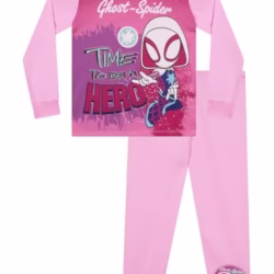Marvel Girls Pyjamas, Spidey And His Amazing Friends Kids Pjs, Ghost Spider Girls' Pyjama Sets For Winter, Ages 18 Months To 8 Years