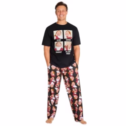 Disney Men Pyjamas Set Nightwear T-Shirt & Bottoms PJs Grumpy Lounge Set for Men and Teenagers S-3XL - Gifts for Him