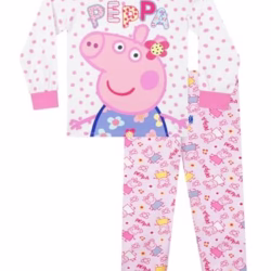 Peppa Pig Pjs, Long Sleeve Girls Pyjamas, Peppa Kids Pjs, Girls' Pyjama Sets, Ages 18 Months To 8 Years