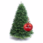 7FT/2.1M Classic Artificial Christmas Tree Xmas Realistic Natural Green Branches with Solid Metal Leg