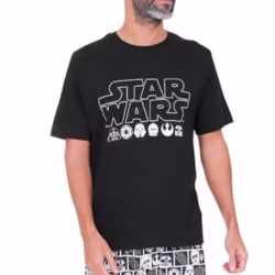 Star Wars Mens Official Character Cotton Short Pyjamas