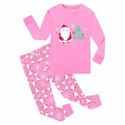GRPSKCOS Girls Christmas Pyjamas Toddler Kids Pjs Girls Boys Santa Claus Christmas Pajamas Winter Sleepwear Children Clothes 2-12 Years