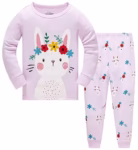 TEDD Girls Pyjamas Set Cotton Pjs Sleepwear 2 Pieces Outfits for Kids Age 1-12 Years