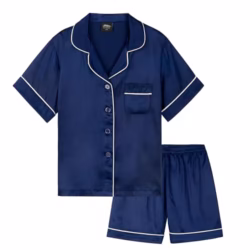 CityComfort Girls Pyjamas for Kids & Teenagers Summer Nightwear Sets Button Down Satin Short PJs Breathable Soft Loungewear Short Sleeved Jammies for Girls