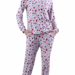 Awlsyj Women's Pajamas Lounge Sets 2 Piece Pjs Set Long Sleeve Sleepwear with Pockets