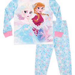 Disney Frozen Pyjamas | 100% Cotton Kids Pjs | Girls' Pyjama Sets | Princess Anna & Elsa Childrens Nightwear