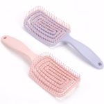 Yikki 2Pack Detangle Hair Brush for Wet & Dry Hair – Curved Vent Hair Brush Detangler for Women, Men – Easy Detangling for Curly, Straight & Thick Hair, No Pull Massage