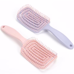 Yikki 2Pack Detangle Hair Brush for Wet & Dry Hair – Curved Vent Hair Brush Detangler for Women, Men – Easy Detangling for Curly, Straight & Thick Hair, No Pull Massage