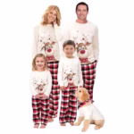 Christmas Pyjamas Family Matching Xmas Pajamas Long Sleeve Top And Pant Sets Loungewear Holiday Pajamas Pjs Sleepwear