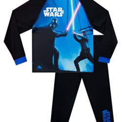 Star Wars Pyjamas | Luke Skywalker vs Darth Vader Boys Pyjamas | Boys' Pyjama Sets | Black | Ages 3 To 13 Years