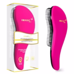 Detangling Brush - glide the Detangler Brush through Tangled hair - Best Comb for Women, Girls, Men & Boys - Use in Wet and Dry Hair (Rose Red)
