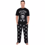 Stranger Things Mens Pyjamas Set, T-Shirt & Long Bottoms, Teens PJs Comfy Loungewear with Pockets, Soft Nightwear, Gifts for Him
