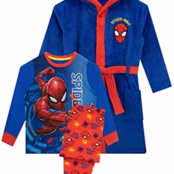 Marvel Boys Dressing Gown Set Spiderman