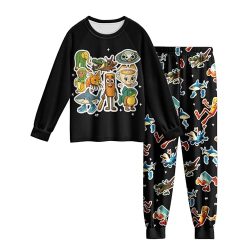 Boys Pyjamas Set Gaming Pjs Cartoon Long Sleeve Shirt and Pants for Kids Playwear Nightwear 5-12 Years