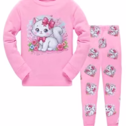 Girls Pyjamas Unicorn Dinosaur Mermaid Cat Kids Toddler Pjs Sets Cotton Long Sleeve Sleepwear 2 Piece Clothes Outfits Winter Nightwear 1-7 Years