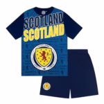 Scotland Boys Pyjamas Short Kids Sleepwear Official Football Gift