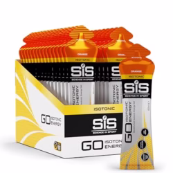Science In Sport GO Isotonic Energy Gels, Running Gels with 22 g Carbohydrates, Low Sugar, Orange Flavour, 60 ml Per Serving (30 Pack)