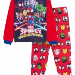 Spidey And His Amazing Friends Pyjamas Kids Spiderman Pjs Set Hulk Iron Man Black Panther Gwen Miles Morales Nightwear