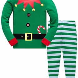 Kids Christmas Pyjamas 100% Cotton Long Sleeve Snowman Pjs Set Boys Girls Xmas Jammies Holiday Clothing 3-10 Years