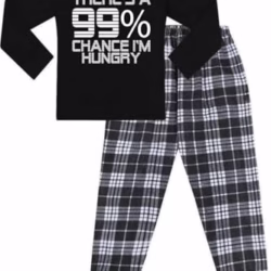 There's a 99% Chance I'm Hungry Cotton Woven Long Pyjamas