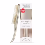 Tangle Teezer Ultimate Detangler Hairbrush - For Wet & Dry Hair - Detangling Brush For All Hair Types - Two-Tiered Teeth Reduce Breakage & Eliminate Knots - Champagne Gold Chrome Finish