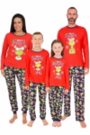 The Grinch Merry Grinchmas Matching Red Family Christmas Long Pyjamas
