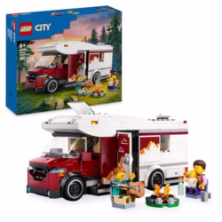 LEGO City Holiday Adventure Camper Van Toy - Creative Building Toys for 6+ Year Old Boys & Girls - Includes 3 Minifigures & Accessories - Gift Ideas for Birthdays & Holidays - 60454