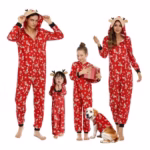 Puimentiua Christmas Pajamas for Family,Matching Christmas Pyjamas,Family Christmas Pyjamas Set Cute Cartoon Matching Christmas Pjs for Family Comfortable His and Hers Christmas Pyjamas