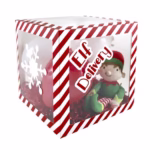 Eurowrap Elf Arrival Christmas Balloon Box Xmas Decoration Christmas Eve Includes 4 Balloons and 6 Adhesive Stickers